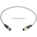 Harting Cordset, 1.5 m Cable, PVC, Gray 21348485882015