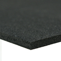 Rubber-Cal Recycled Rubber Sheet - 60A - Smooth Finish - No Backing - 3/8" T x 48" W x 48" L - Black 33-008-375