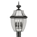 Livex Lighting Monterey 3 Light Black Outdoor Post Top Lantern 2354-04