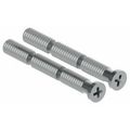 Hager 2 3/8 in Machine Screw, Plain Steel 23000118