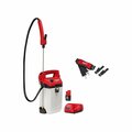 Milwaukee Tool 2 gal Sprayer Kit, HDPE Tank, Adjustable Cone, Fan Spray Pattern, 4 ft Hose Length 2528-21G2, 49-16-2764