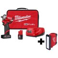 Milwaukee Tool M12 FUEL™ Stubby 1/2" Impct Wrnch Kit w M12™ ROVER™ Srvc Rpr Fld Light 2555-22, 2367-20