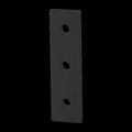 80/20 Black 25 S 3 Hole Joining Strip 25-4118-BLACK