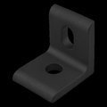 80/20 Slotted 2 Hole Inside Corner Bracket 25S 25-4265-BLACK