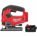 Milwaukee Tool Fuel D-Handle Jig Saw, M18 XC5.0 Battery 2737-20,48-11-1850