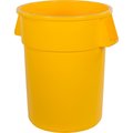 Bronco 55 gal Round Trash Can, Yellow 84105504