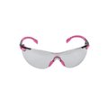 3M Peltor Series 1000, Safety Glasses Pink, PK20, Gray I/O Anti-scratch & Anti-fog S1407SGAF