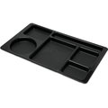 Carlisle Foodservice Omni-Direction Space Save Tray, Blk, PK24 61503