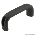 80/20 Cabinet Handle, Aluminum 5", Black 2884