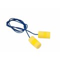 3M E-A-R Classic Disposable Corded Ear Plugs, Metal Detectable, NRR 33 dB, Yellow, 200 Pairs 311-4101