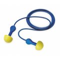 3M E-A-R EXPRESS Pod Plugs Disposable Corded Ear Plugs, NRR 25 dB, M, Blue, 100 Pairs 311-1127
