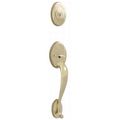 Weslock Lexington Exterior Dummy Handleset Lifetime Brass 02105-B--0020