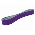 3M Cubitron Sanding Belt, Coated, Ceramic, 36 Grit, Coarse, 984FX Pro, Purple 1184F