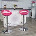 Flash Furniture Pink Vinyl Barstool 2-CH-TC3-1062-PK-GG