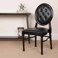 Flash Furniture Tufted Black Dining Chair 2-LE-B-B-T-MON-GG