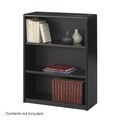 Safco ValueMate Economy Bookcase, 3-Shelf, Black 7171BL