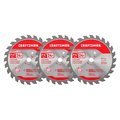 Craftsman Framing/Ripping Saw Blades, 7-1/4", PK3 CMAS2725243