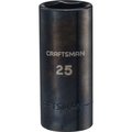 Craftsman Sockets, 1/2" Drive 25mm Metric Deep Soc CMMT13010