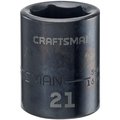 Craftsman Sockets, 1/2" Drive 21mm Metric Impact S CMMT15868