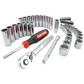 Craftsman Tool Set, 61 PC MECHANICS TOOL KIT, SAE and Metric, 61 pcs CMMT45061