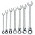 Craftsman Standard Wrenches, 7-pc Metric Reversible Ratchet, Polished Chrome CMMT87023