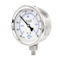 Pic Gauges Gauge, 4", 30/0/30 psi, 1/4", LM, SS, LF PRO-301L-404CC-01