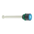 Schneider Electric Pushs button reset for 17...120mm actuation distance, Harmony XB5, plastic, flush, blue, 22mm, marked R XB5AA86102