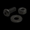 80/20 1/4"-20 Socket Head Cap Screw, Black Zinc Plated Steel, 3/4 in Length 3469