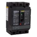 Square D Molded Case Circuit Breaker, HDP Series 50A, 3 Pole, 600V AC HDP36050