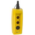 Schneider Electric Empty pendant control station, Harmony XAC, plastic, yellow, 2 cut outs, for cable 7...13mm XACB020
