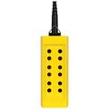 Schneider Electric Pendant control station, Harmony XAC, empty, plastic, yellow, 12 cut-outs, 2 columns, cable 10...22mm XACB121