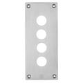 Schneider Electric Front plate with fixing screws, Harmony XAP, metal, 4 cut-outs, 22mm, 72 x 171 mm XAPE304