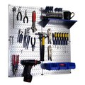 Wall Control Industrial Pegboard Utility Kit, Galvanized and Blue 35-IWGL-200-GVBU