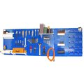 Wall Control Expanded Industrial Pegboard Kit, Blue/White 35-IWRK-800-BUW