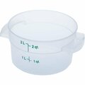 Storplus Food Storage Container, Round, 2 qt, Clear 1096330