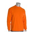 Pip FR Long Sleeve T-Shirt, Orange, L 385-FRLS-(OR)-L