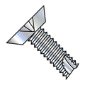 Zoro Select Concrete Screw, Flat, Steel Zinc Plated, 10000 PK 08083PU