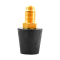 Uniweld Plug Adapter, Rubber, 3/4" x 1 Cone 40022