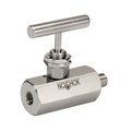 Noshok Needle valve, 3/4" NPT FxF, Stain 406-FFS