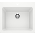 Blanco LIVEN Dual Mount Granite Composite 25" x 22" Laundry Sink White 401927