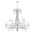 Livex Lighting Daphne 18 Light Brushed Nickel Foyer Chandelier 40870-91