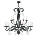 Livex Lighting Daphne 15 Light English Bronze Foyer Chandelier 40879-92