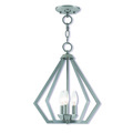 Livex Lighting Prism 3 Light Polished Chrome Convertible Chandelier/Ceiling Mount 40923-05