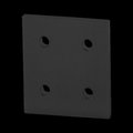 80/20 Black 40 S 4 Hole Joining Plate 40-4367-BLACK