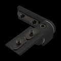 80/20 Living Hinge 0 Deg W/Crnr Brkt 10S 4161-BLACK