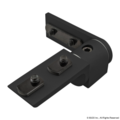 80/20 Living Hinge 90 Deg W/Crnr Brkt 15S Blk 4364-BLACK