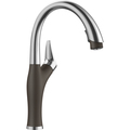 Blanco Artona Pull Down Dual Spray Kitchen Faucet 1.5 GPM - PVD Steel/Cafe 442032