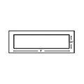 Newstripe Stencil, 2ft x 8ft., Stop Bar, 1/8" 10004439