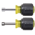 Klein Tools Nut Driver Set, Stubby Nut Drivers with 1-1/2-Inch Shaft, 2-Piece 610