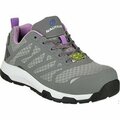 Nautilus Safety Footwear Size 7 Women's Athletic Shoe Composite Work Shoe, Gray N2489